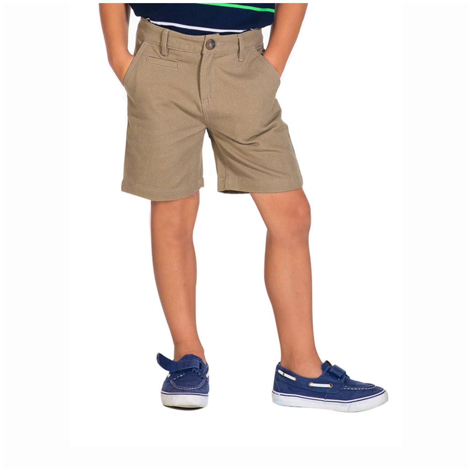 

Cherry Crumble By Nitt Hyman Boy Solid Shorts 3 4ths - Brown