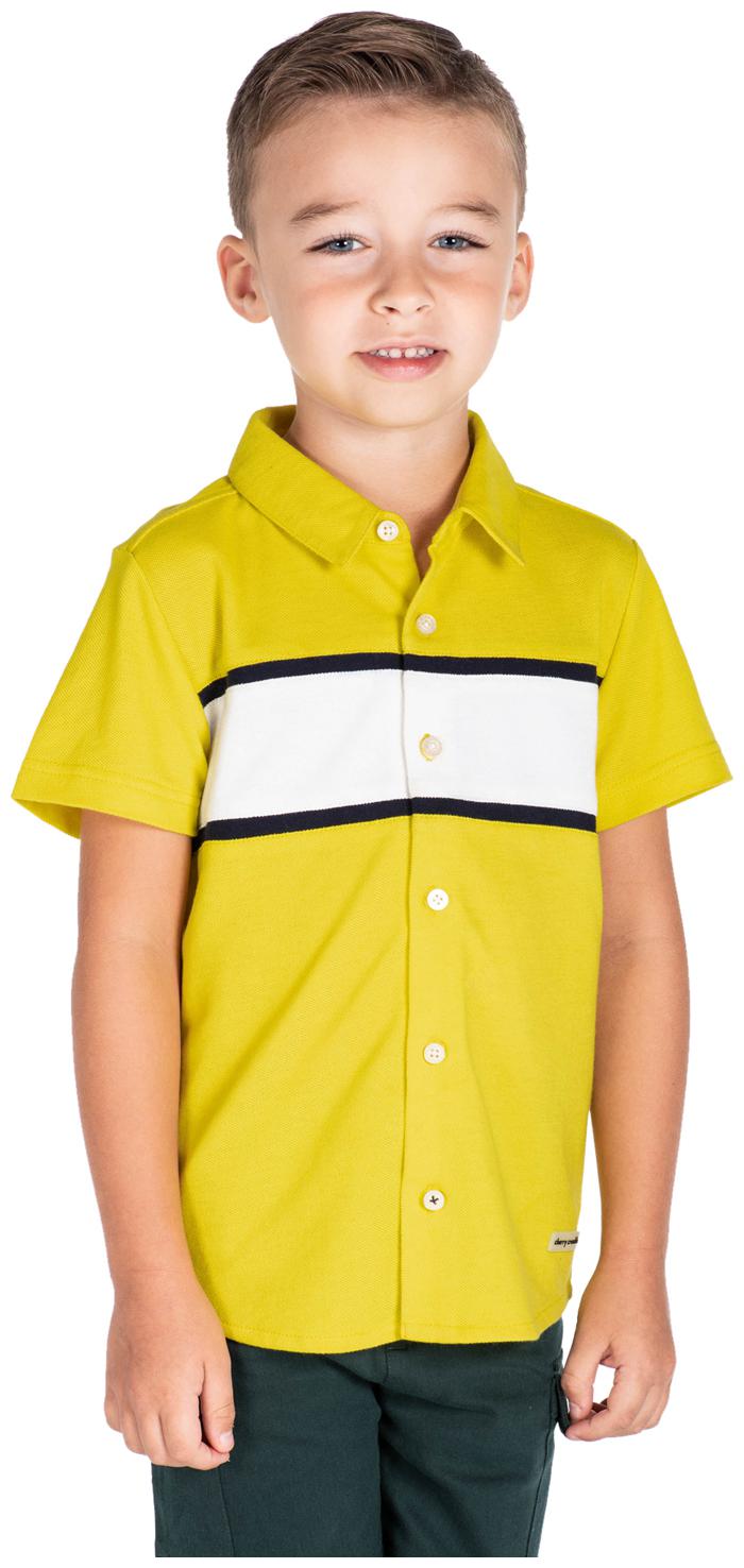 

Cherry Crumble By Nitt Hyman Boy Cotton Solid Shirt Yellow