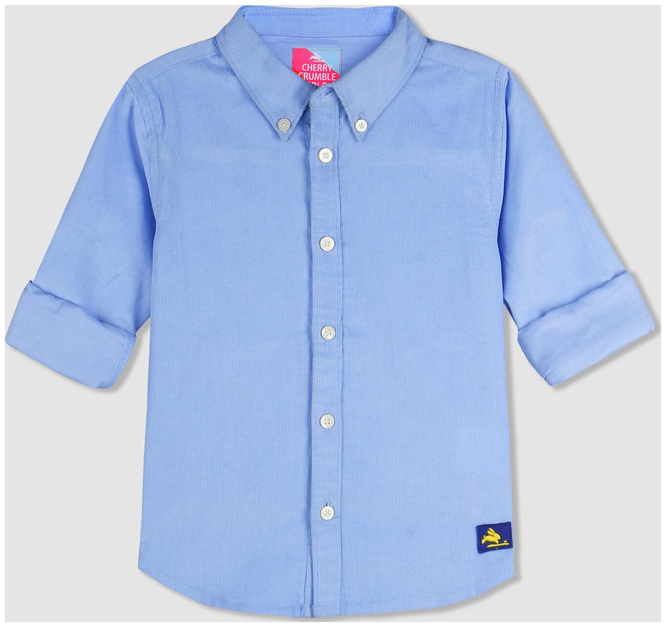 

Cherry Crumble By Nitt Hyman Boy Cotton blend Solid Shirt Blue