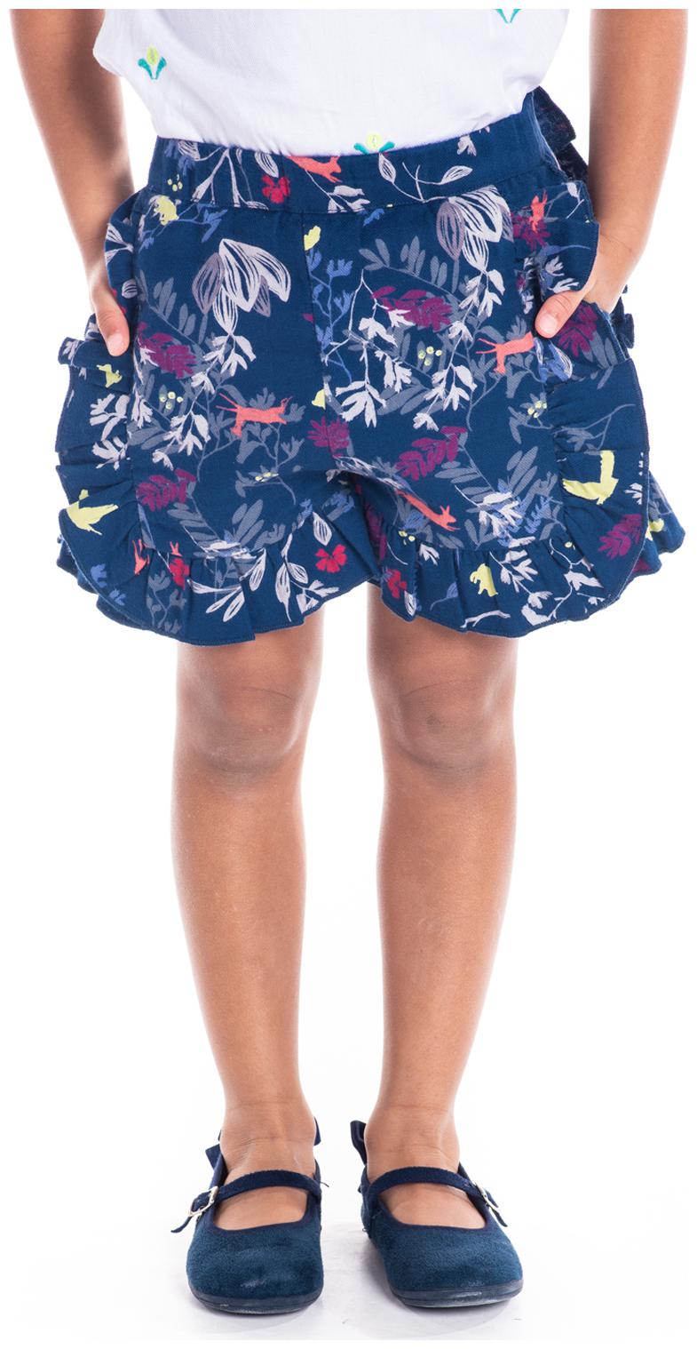 

Cherry Crumble By Nitt Hyman Baby girl Cotton Solid Shorts - Blue