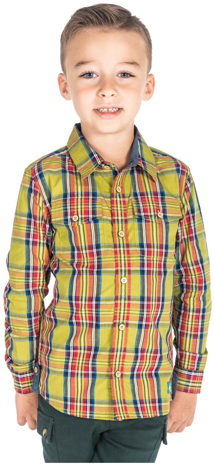 

Cherry Crumble By Nitt Hyman Boy Cotton Checked Shirt Multi