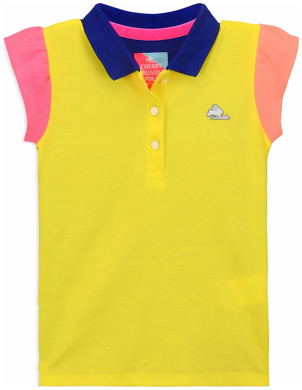 

Cherry Crumble By Nitt Hyman Girl Cotton Solid T shirt - Yellow
