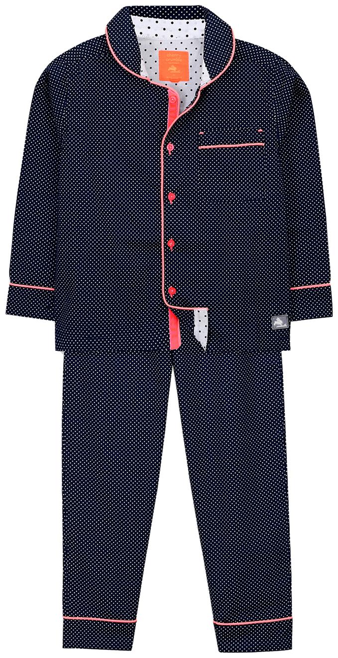 

Cherry Crumble By Nitt Hyman Cotton Solid Top Bottom Set - Blue