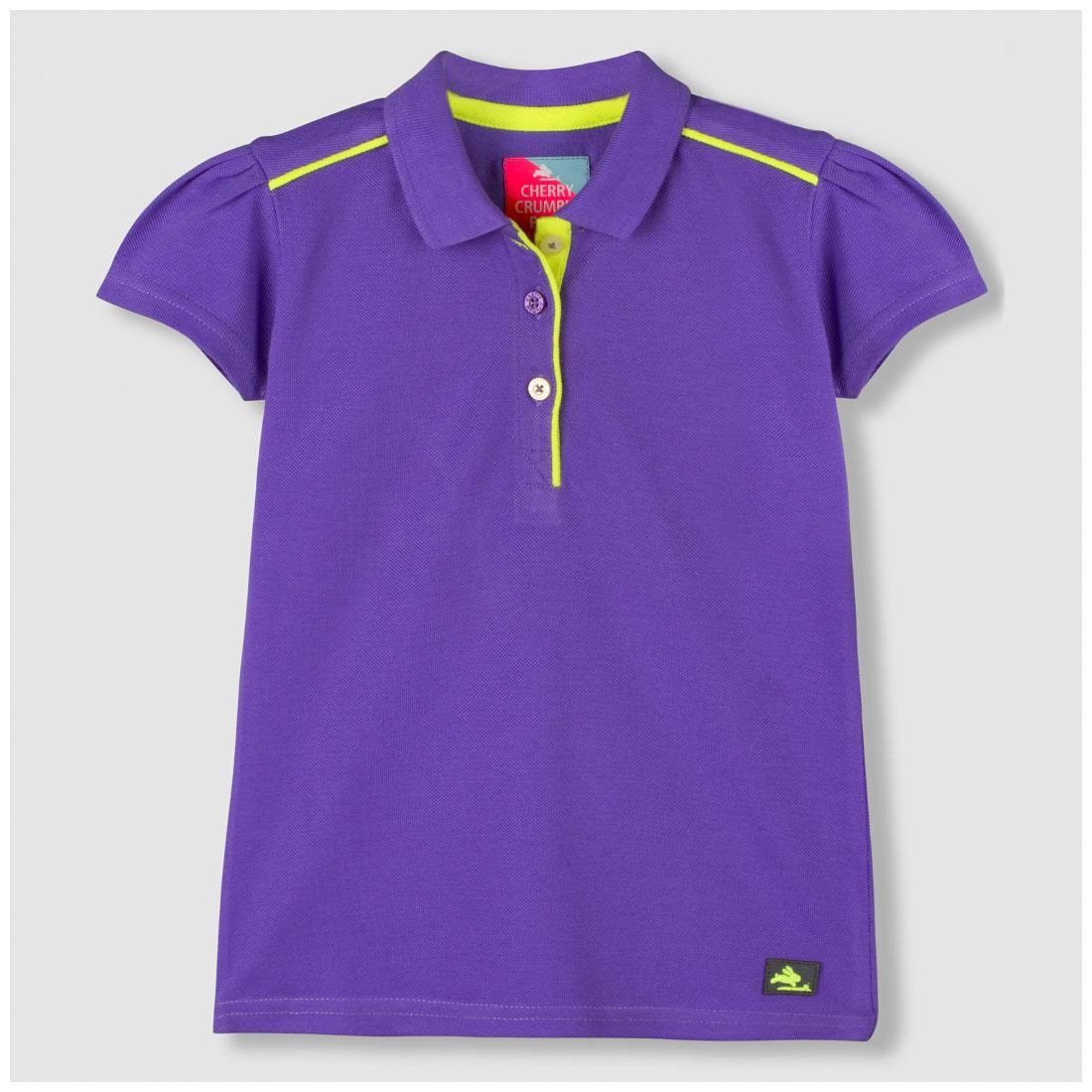 

Cherry Crumble By Nitt Hyman Girl Cotton Solid Shirt - Purple