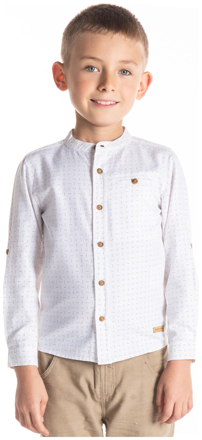 

Cherry Crumble By Nitt Hyman Boy Cotton Printed Shirt White