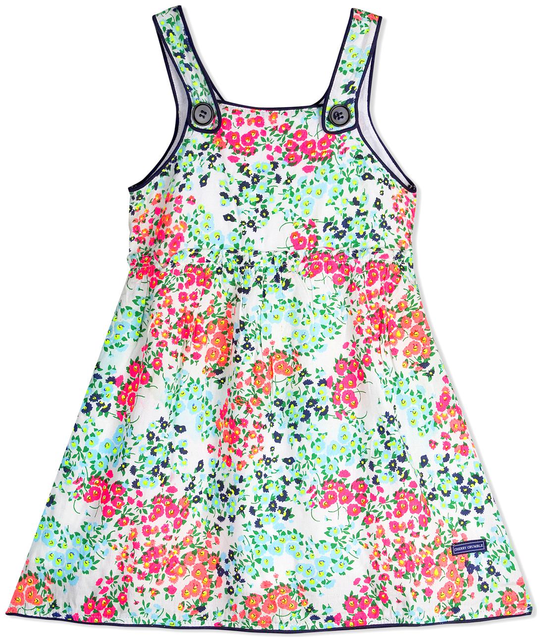

Cherry Crumble By Nitt Hyman Baby girl Poly cotton Floral Princess frock - Multi