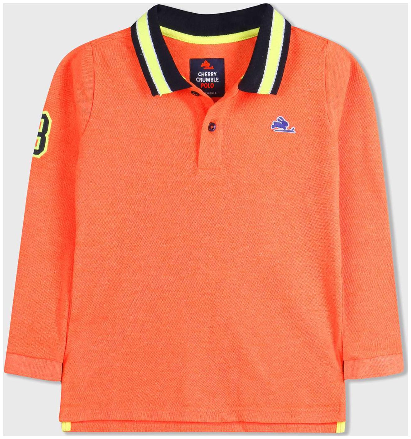 

Cherry Crumble By Nitt Hyman Cotton Solid T shirt for Unisex Infants - Orange