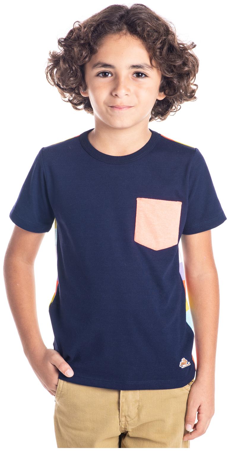 

Cherry Crumble By Nitt Hyman Boy Cotton Solid T-shirt - Blue