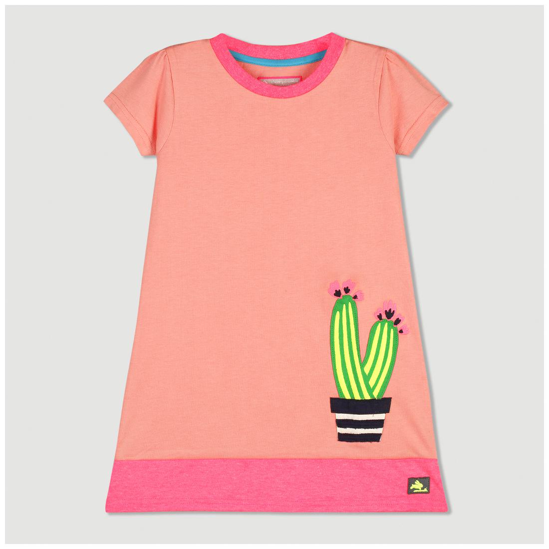

Cherry Crumble By Nitt Hyman Pink Cotton Blend Short Sleeves Knee Length Princess Frock ( Pack of 1 )