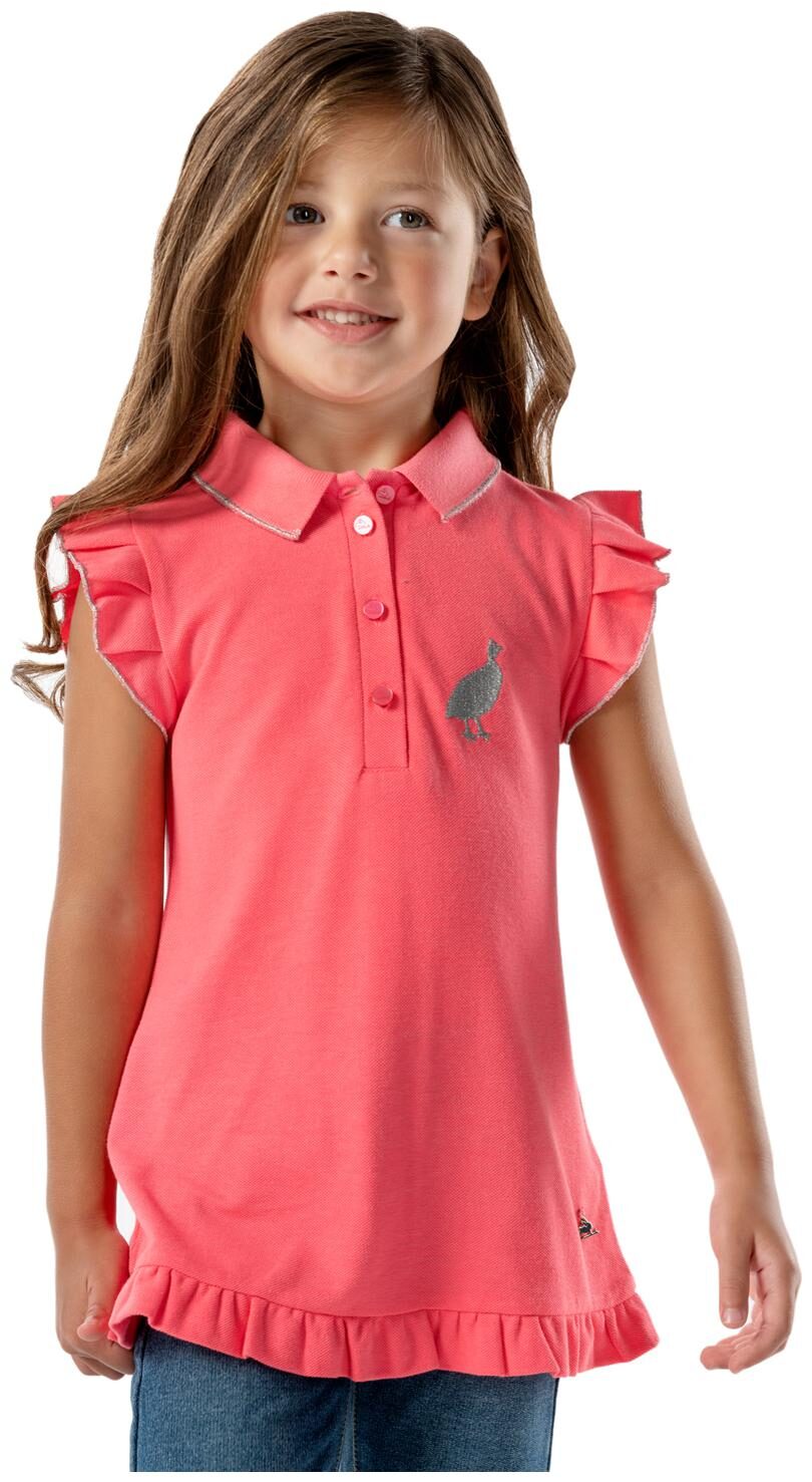 

Cherry Crumble By Nitt Hyman Blended Solid Top for Baby Girl - Pink