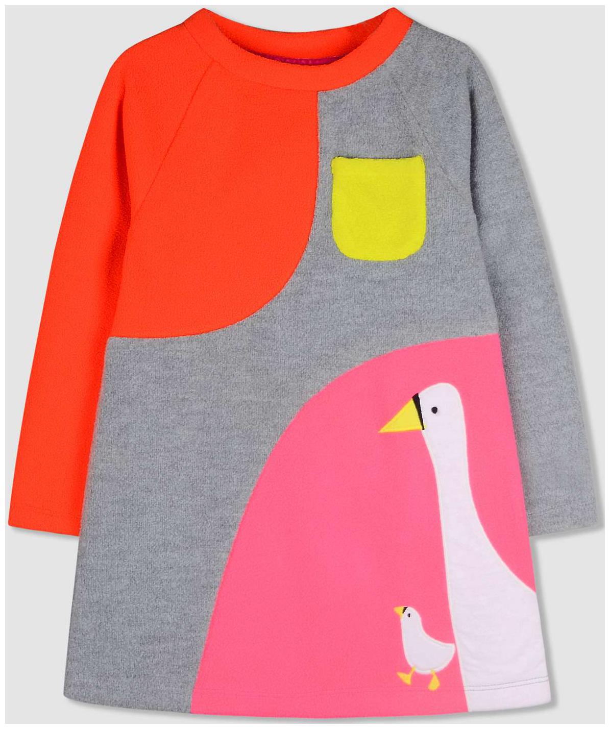 

Cherry Crumble By Nitt Hyman Pink Cotton Blend Full Sleeves Knee Length Collar Frock ( Pack of 1 )