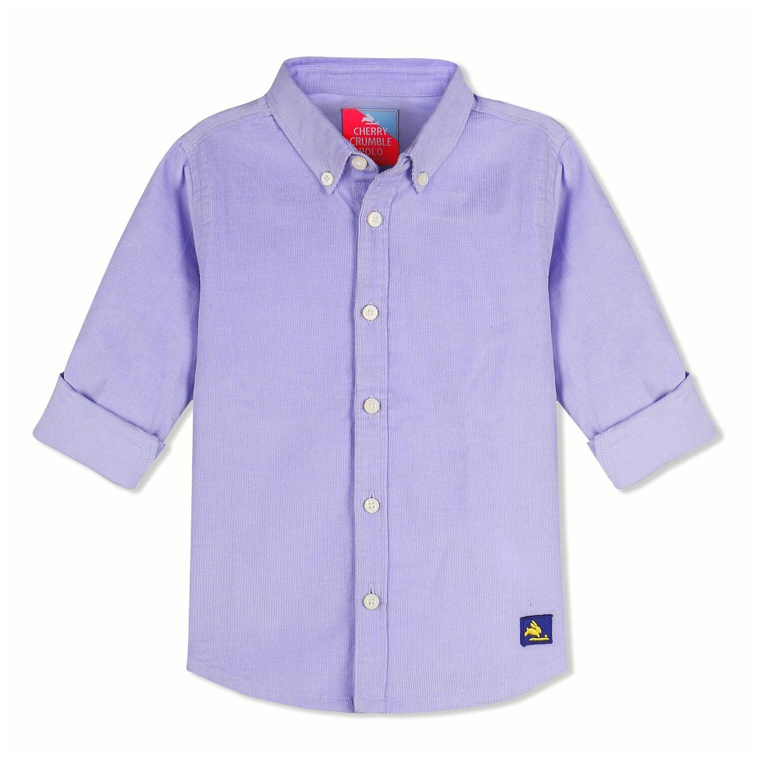 

Cherry Crumble By Nitt Hyman Boy Poly cotton Solid Shirt Purple