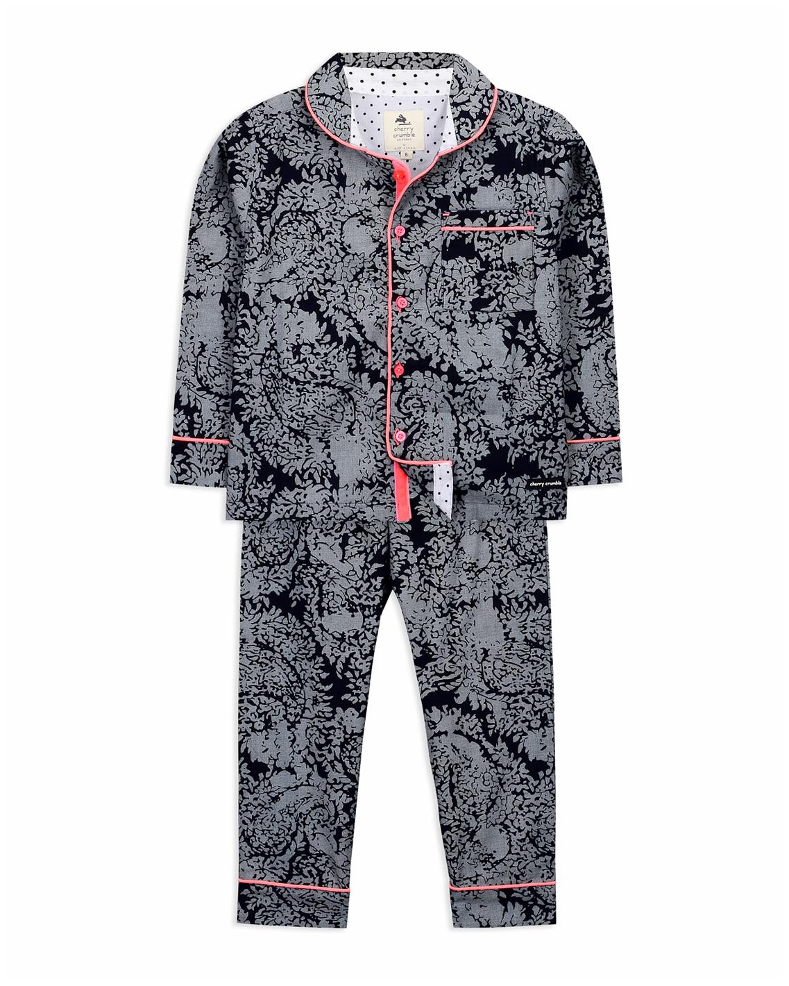 

Cherry Crumble By Nitt Hyman Wave Nightsuit Black