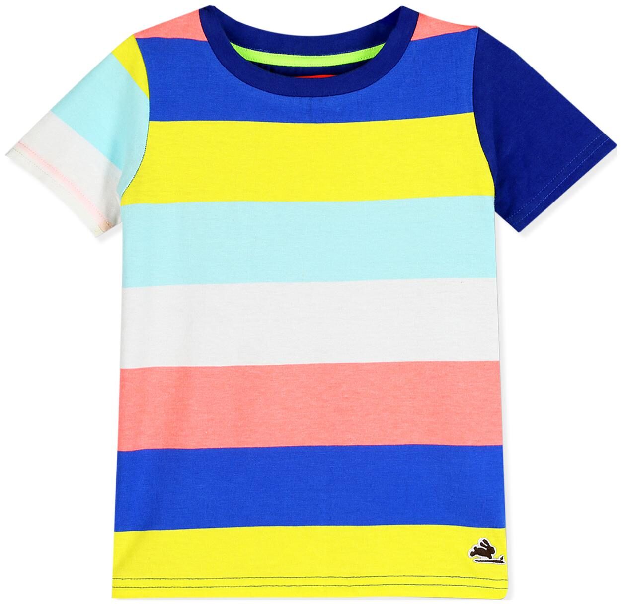 

Cherry Crumble By Nitt Hyman Boy Cotton Colorblocked T-shirt - Multi