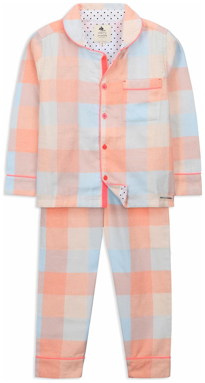 

Cherry Crumble By Nitt Hyman Ringer Nightsuit Pink