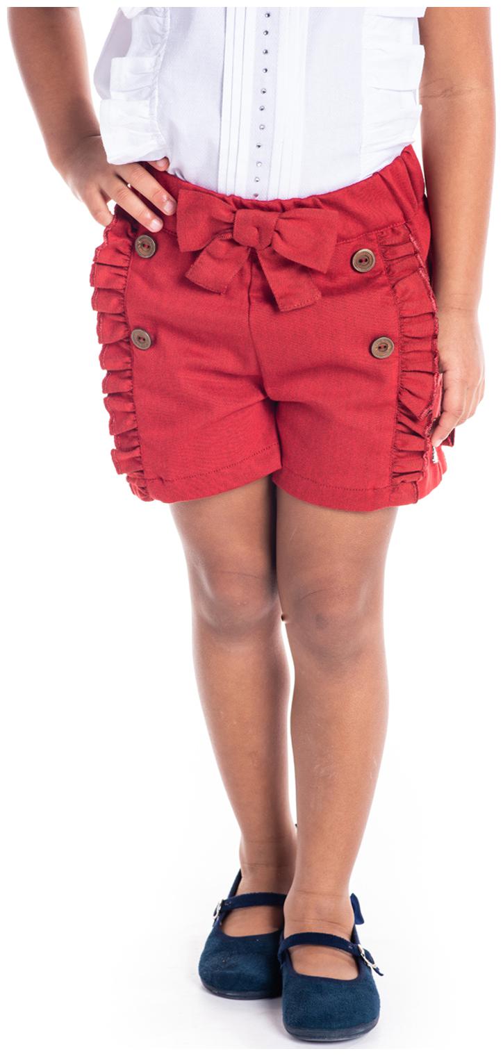 

Cherry Crumble By Nitt Hyman Girl Cotton Solid Regular shorts - Red