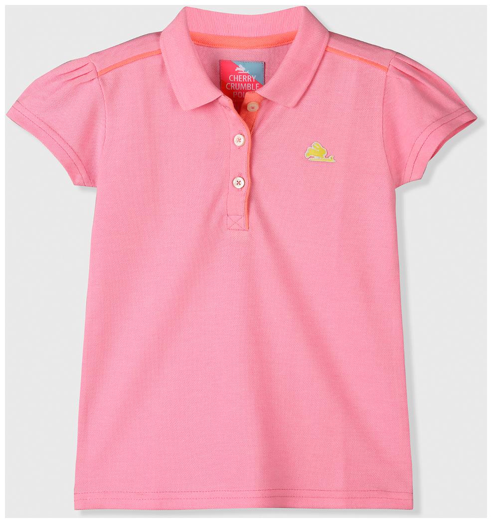 

Cherry Crumble Girl Cotton Solid Shirt - Pink