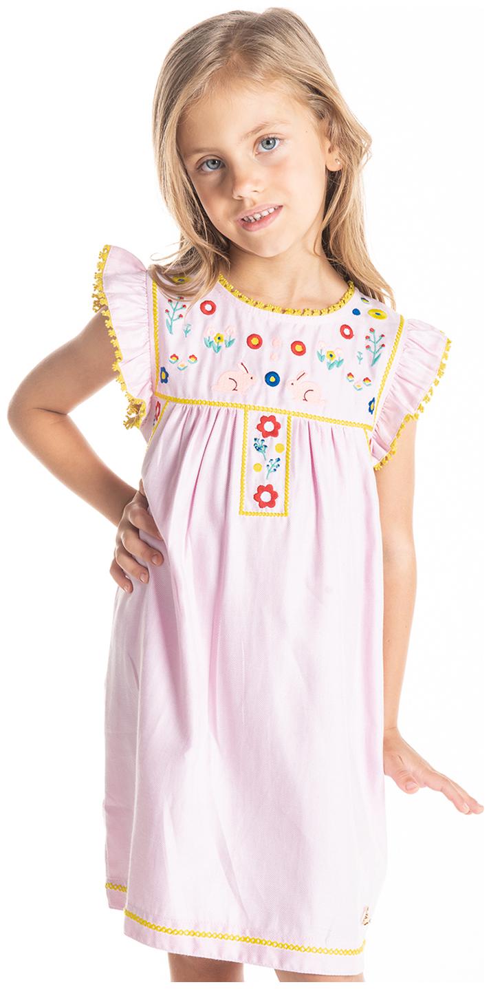 

Cherry Crumble By Nitt Hyman Baby girl Cotton Solid Princess frock - Pink