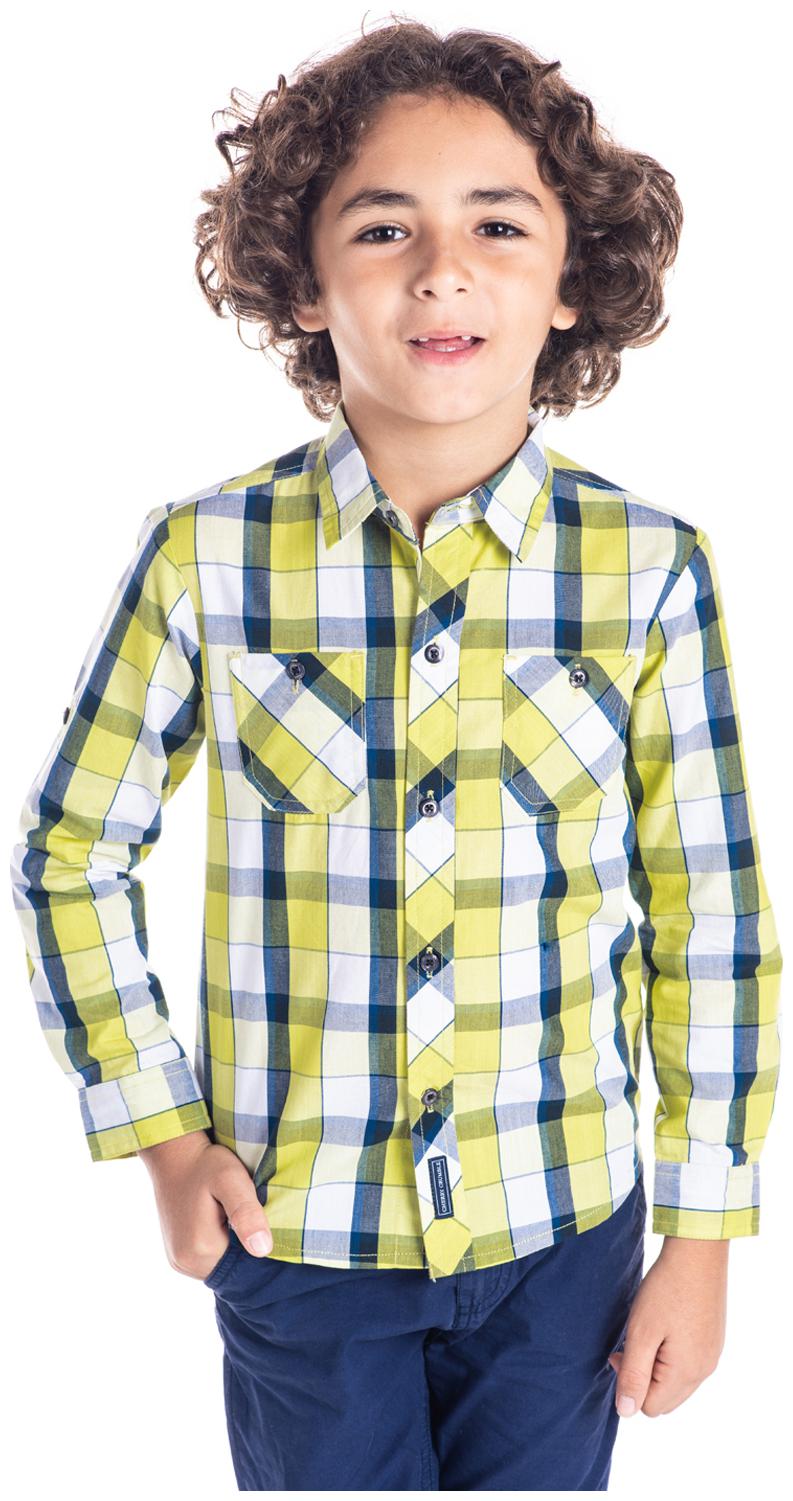 

Cherry Crumble By Nitt Hyman Boy Cotton Checked Shirt Multi