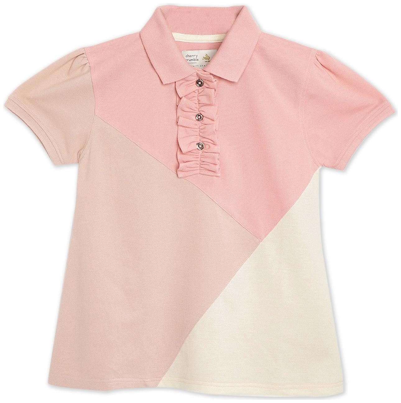 

Cherry Crumble By Nitt Hyman Girl Cotton blend Solid Top - Pink