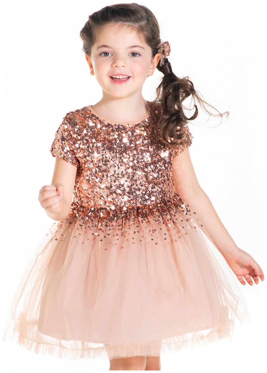 

Cherry Crumble By Nitt Hyman Baby girl Polyester Embellished Princess frock - Pink