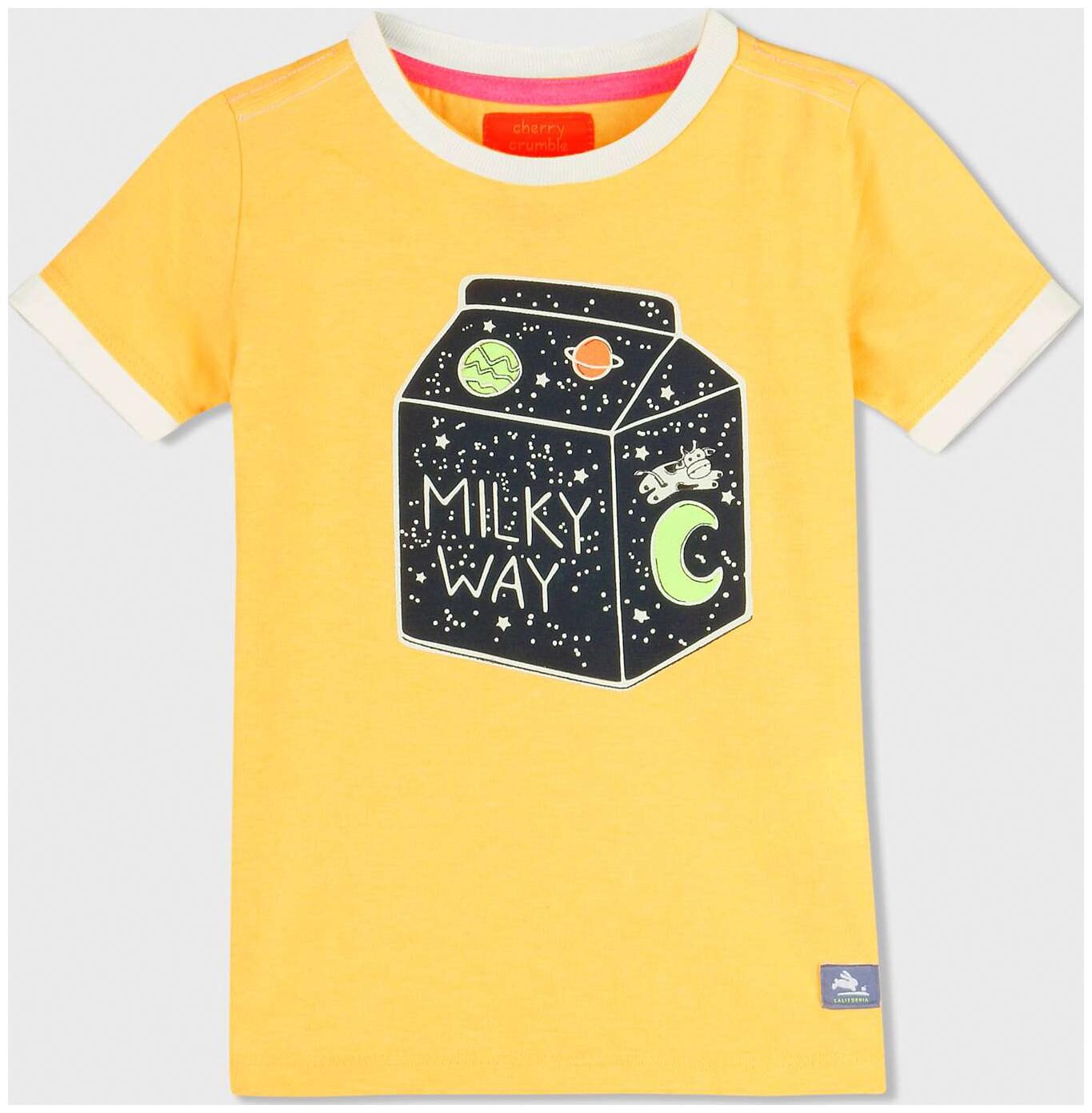 

Cherry Crumble By Nitt Hyman Boy Cotton blend Solid T-shirt - Yellow