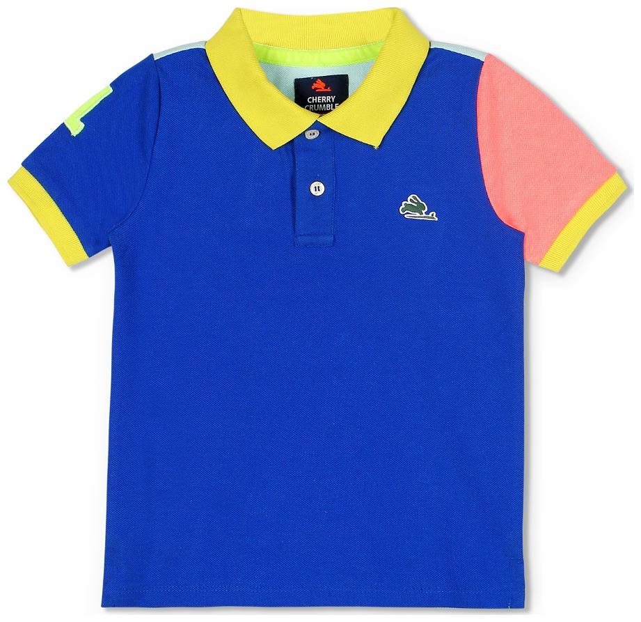 

Cherry Crumble By Nitt Hyman Boy Polyester Solid T-shirt - Blue