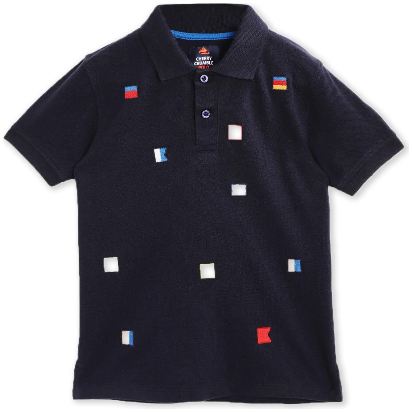 

Cherry Crumble By Nitt Hyman Boy Polyester Printed T-shirt - Blue