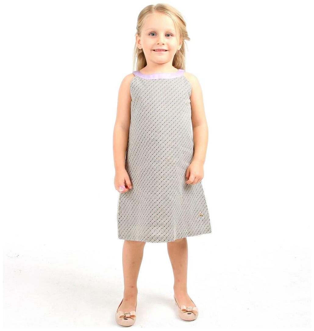 

Cherry Crumble Baby girl Cotton Solid Princess frock - Brown