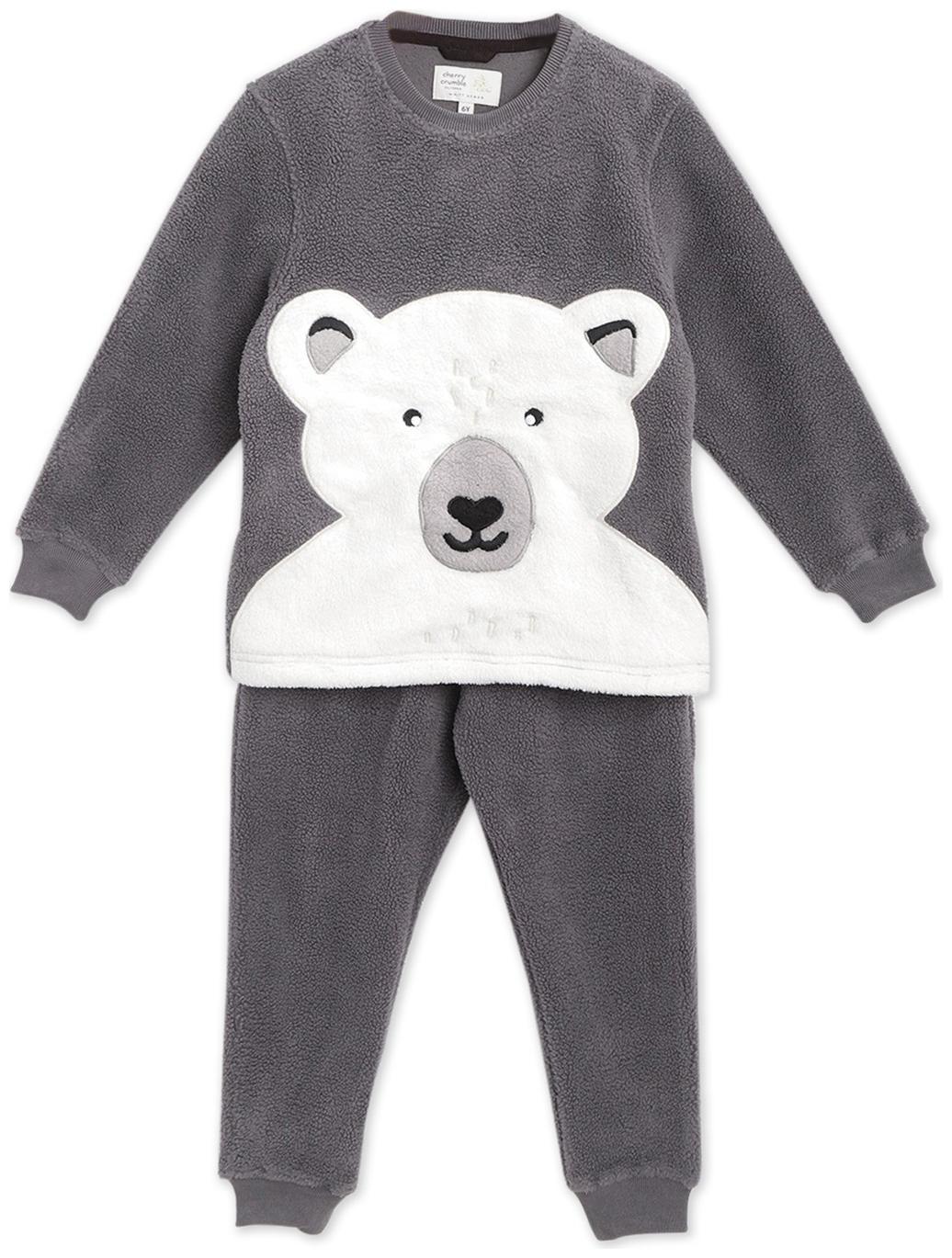 

Cherry Crumble By Nitt Hyman Baby boy Cotton blend Printed Sleep suit - Grey