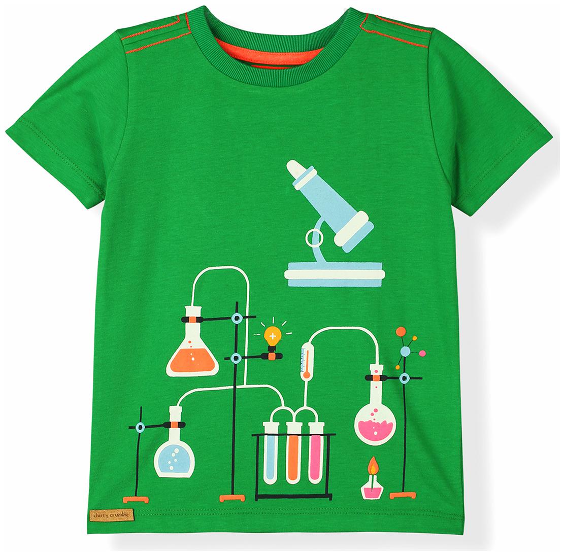 

Cherry Crumble By Nitt Hyman Cotton Solid T shirt for Unisex Infants - Multi