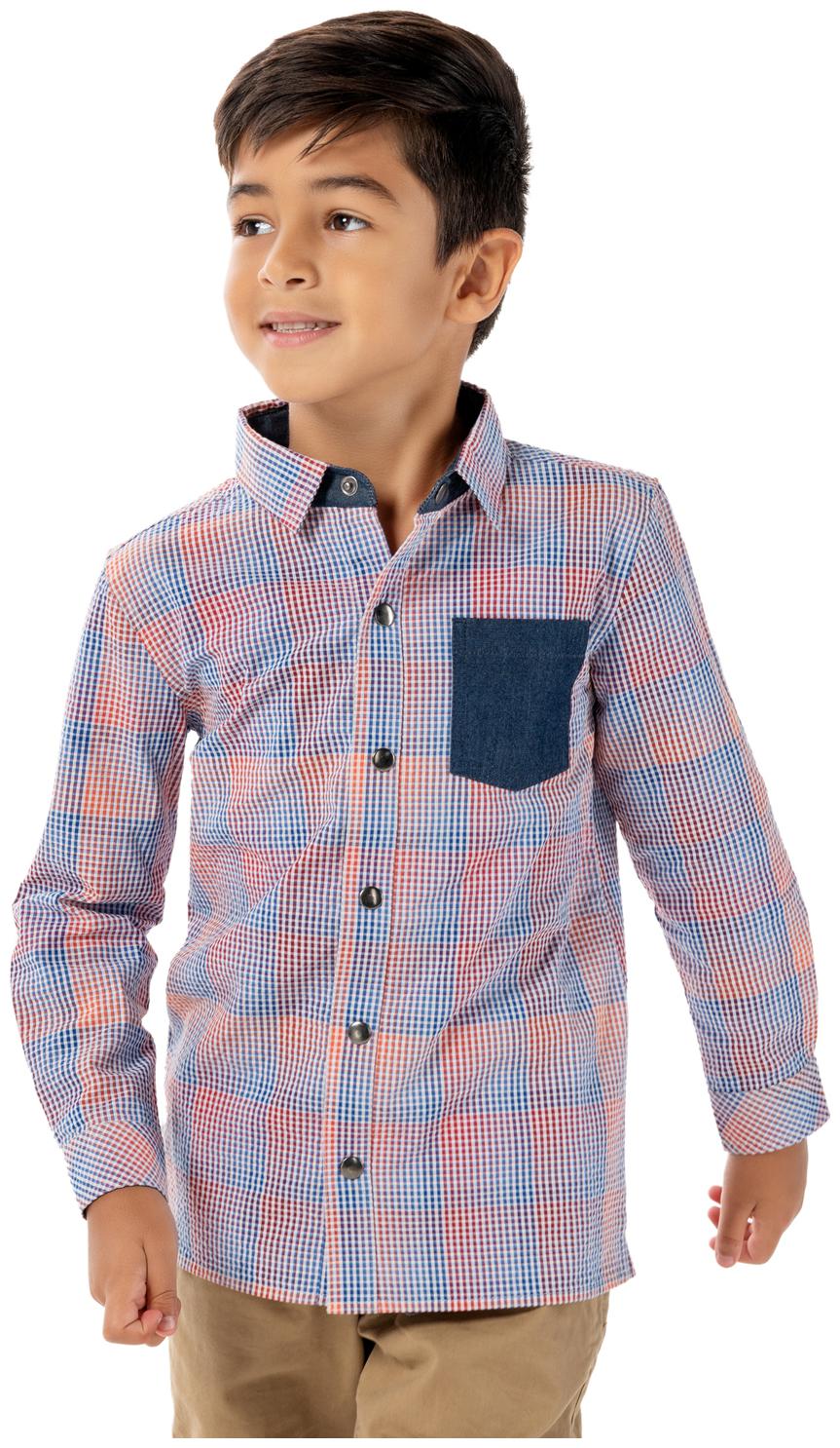 

Cherry Crumble By Nitt Hyman Boy Cotton Checked Shirt Multi