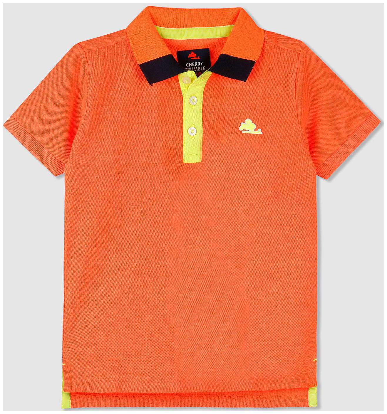 

Cherry Crumble By Nitt Hyman Boy Cotton Solid T-shirt - Orange