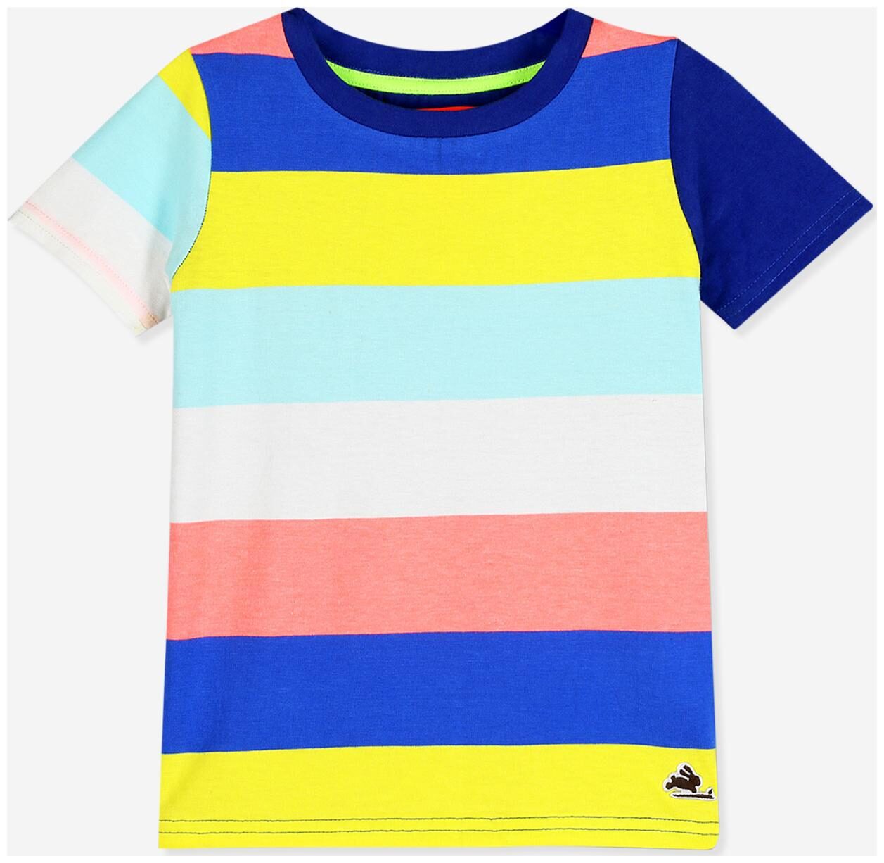 

Cherry Crumble By Nitt Hyman Boy Cotton Colorblocked T-shirt - Multi
