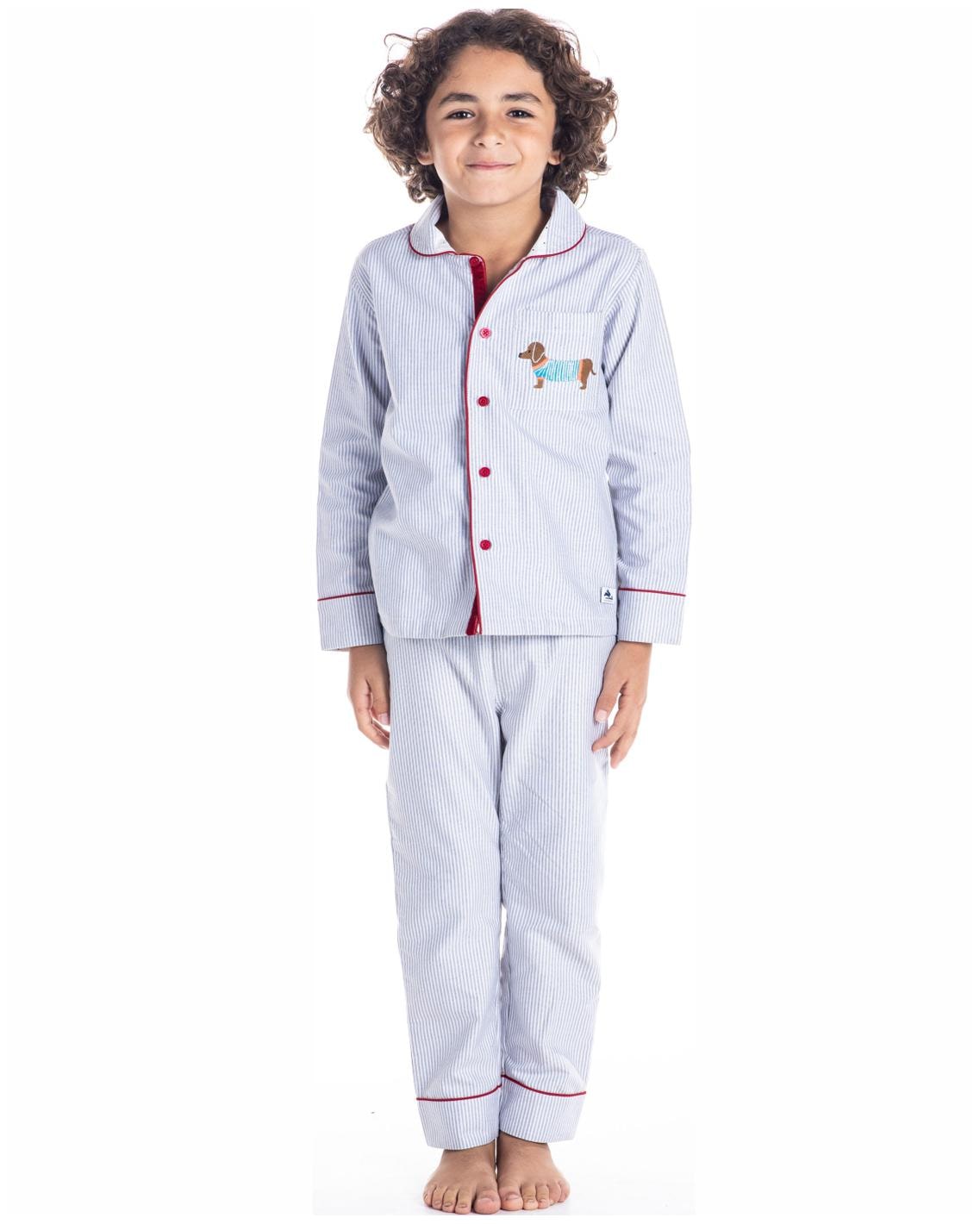 

Cherry Crumble By Nitt Hyman Nightline PJ Set Grey