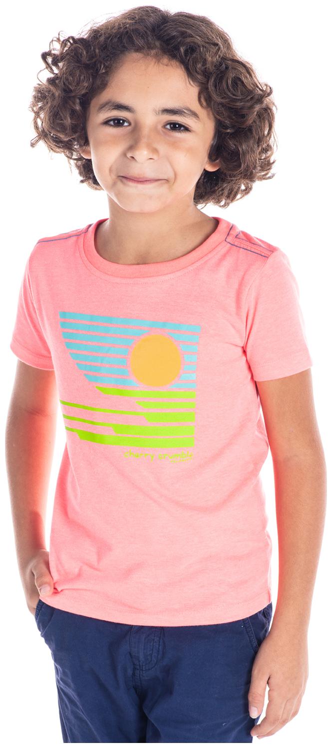 

Cherry Crumble By Nitt Hyman Cotton Printed T shirt for Baby Boy - Pink