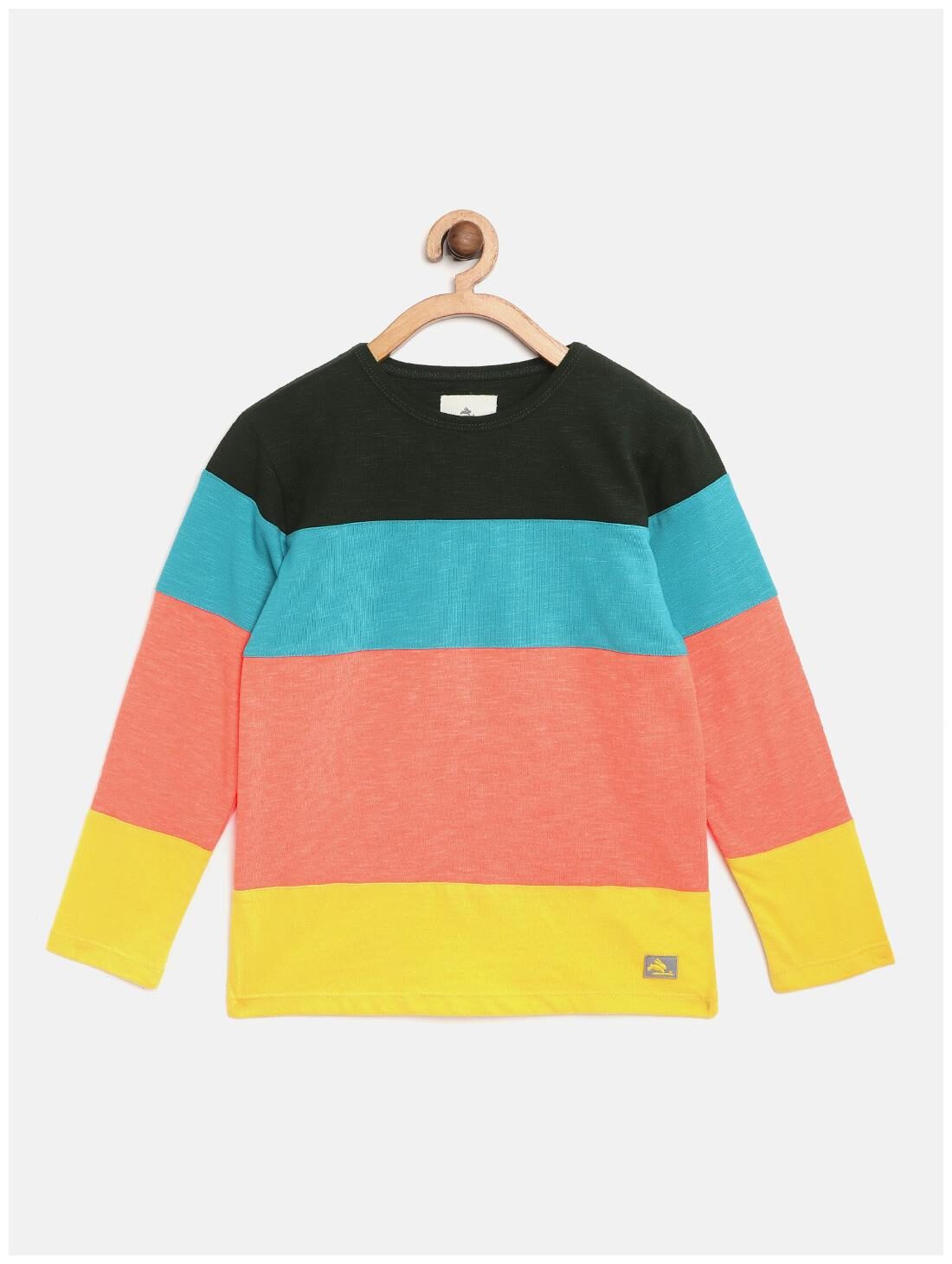 

Cherry Crumble By Nitt Hyman Boy Cotton blend Colorblocked T-shirt - Multi