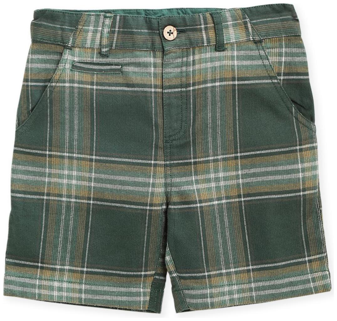 

Cherry Crumble By Nitt Hyman Cotton Blend Embroidered Green Color Shorts For Boy