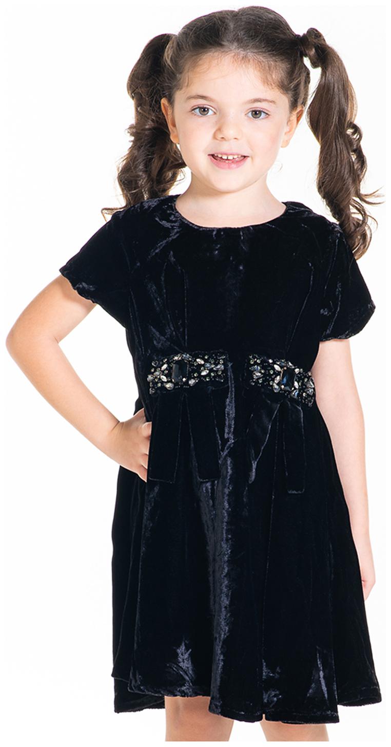 

Cherry Crumble By Nitt Hyman Black Polyester Short Sleeves Knee Length Princess Frock ( Pack of 1 )