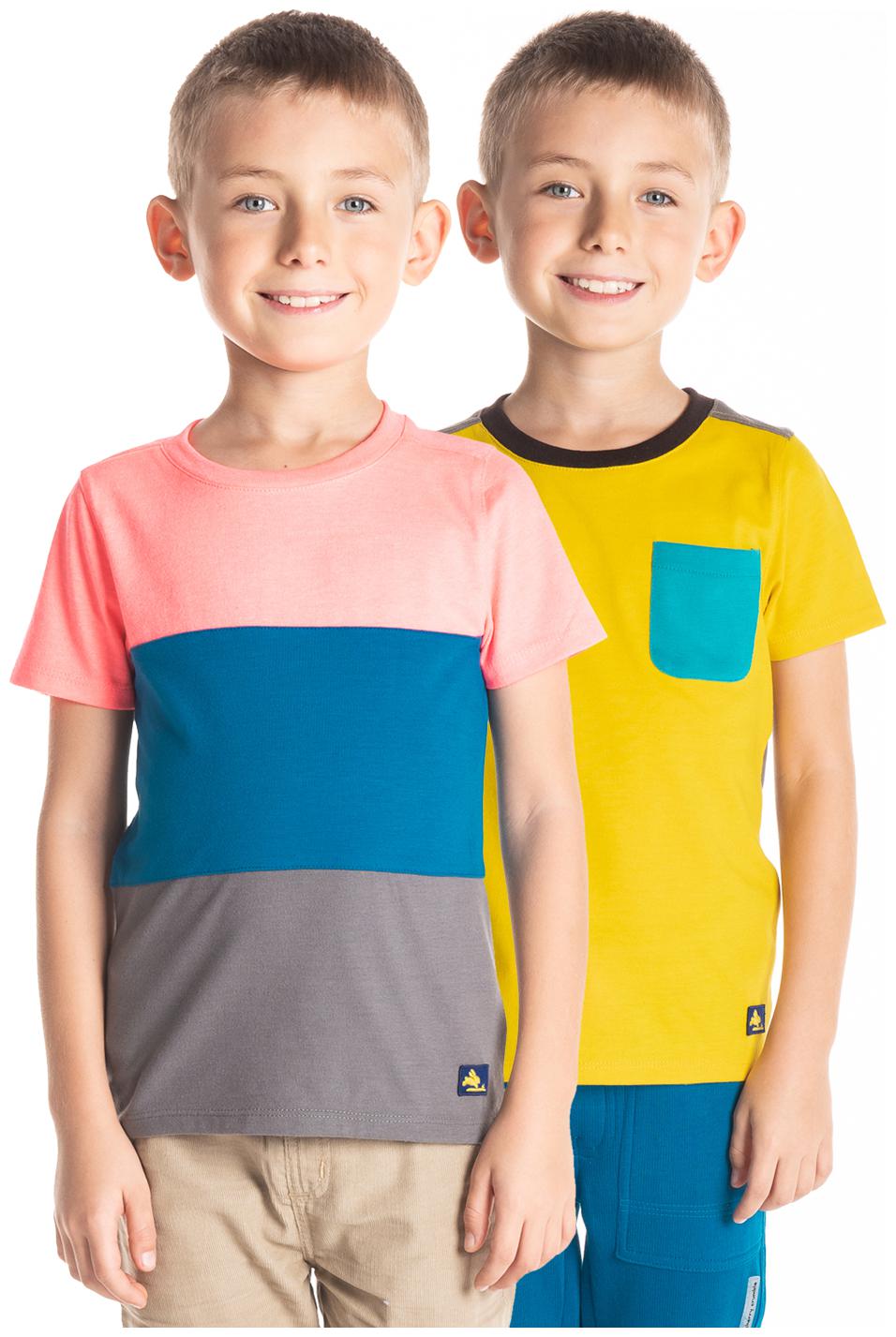 

Cherry Crumble By Nitt Hyman Boy Cotton Colorblocked T-shirt - Multi