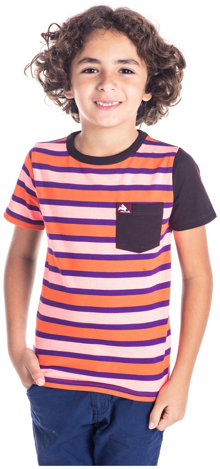 

Cherry Crumble By Nitt Hyman Cotton Striped T shirt for Baby Boy - Multi