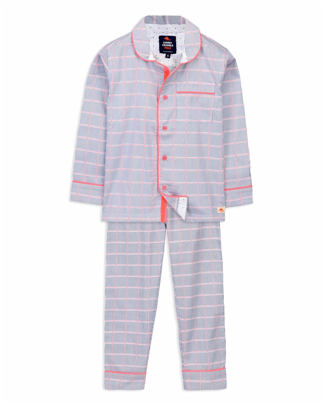 

Cherry Crumble By Nitt Hyman Greek PJ Set Nightwear Set Multi