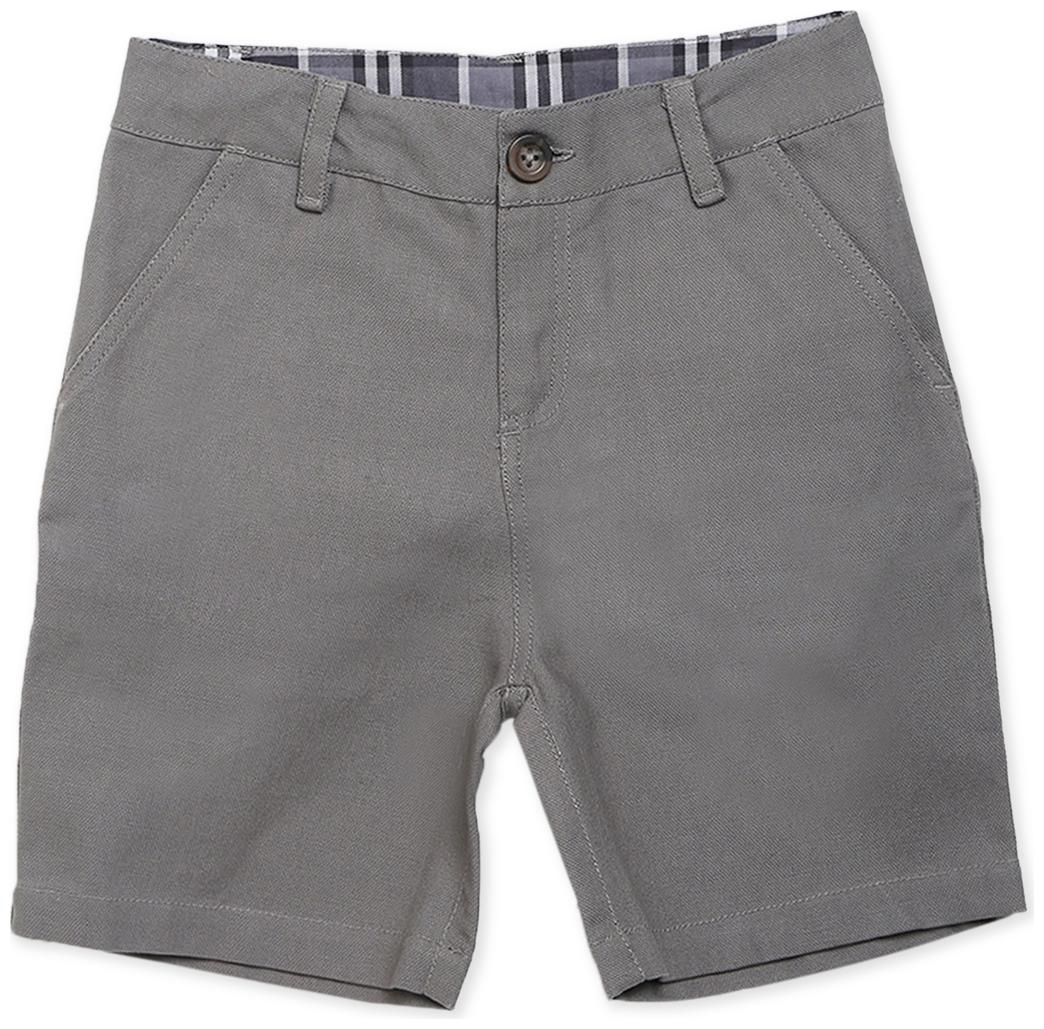 

Cherry Crumble By Nitt Hyman Boy Solid Shorts 3 4ths - Grey