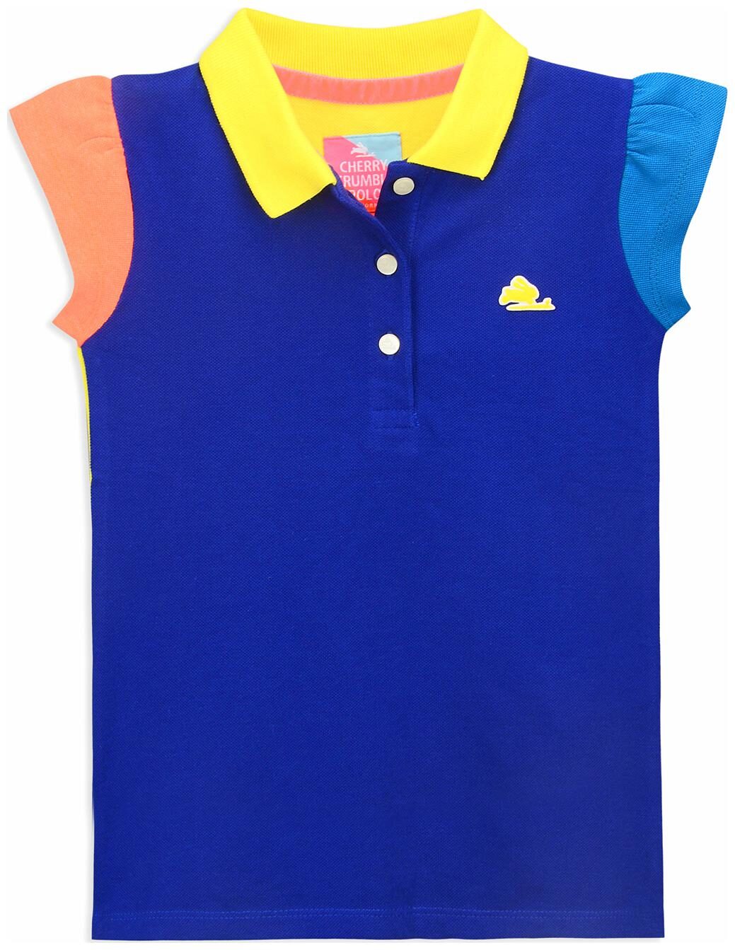 

Cherry Crumble By Nitt Hyman Girl Cotton Solid T shirt - Blue