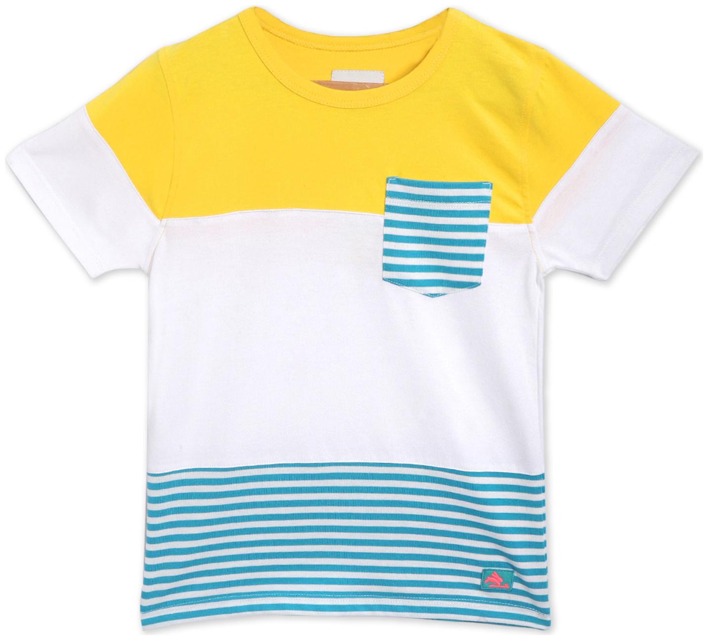 

Cherry Crumble By Nitt Hyman Boy Cotton blend Colorblocked T-shirt - Multi