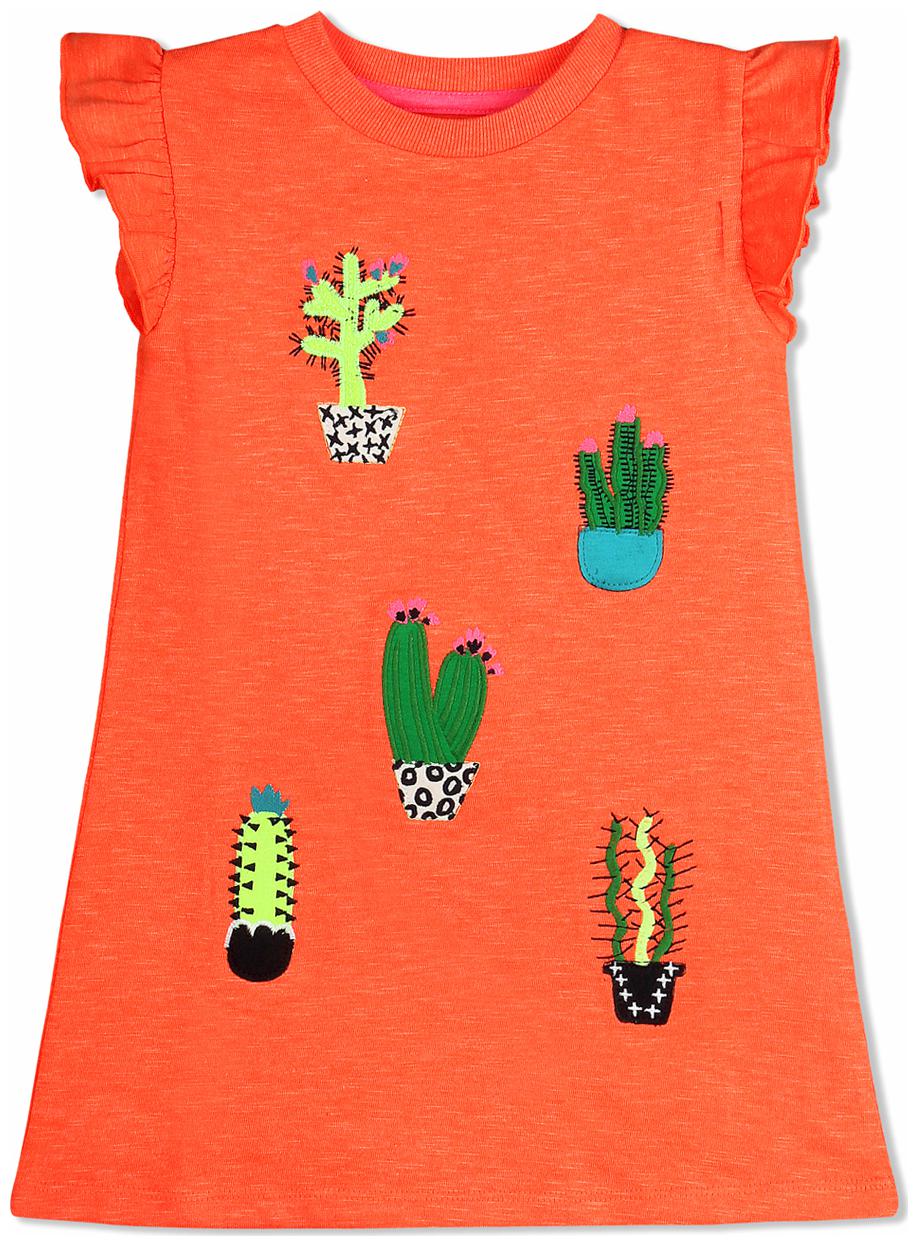 

Cherry Crumble By Nitt Hyman Orange Cotton Short Sleeves Above Knee ( Pack of 1 )