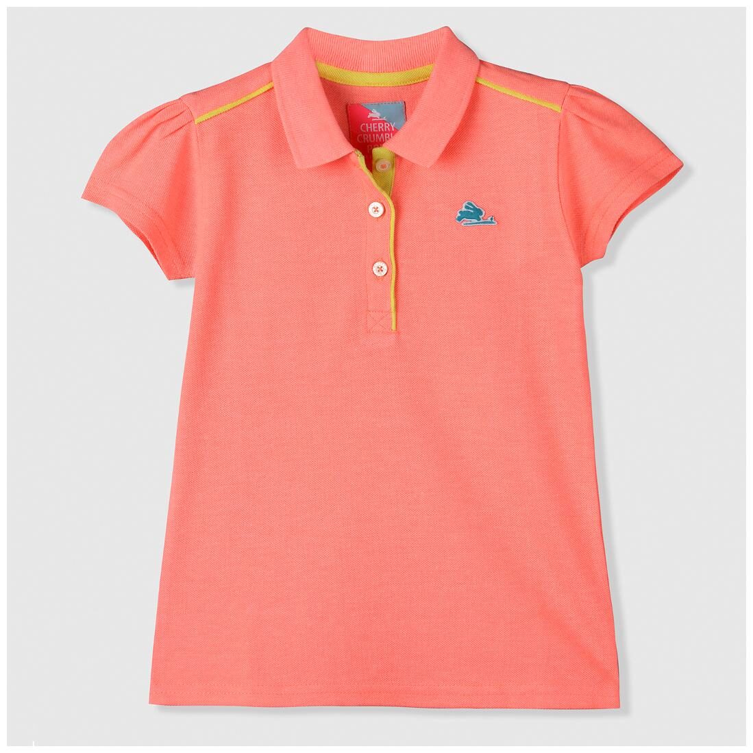 

Cherry Crumble By Nitt Hyman Girl Cotton Solid Shirt - Orange