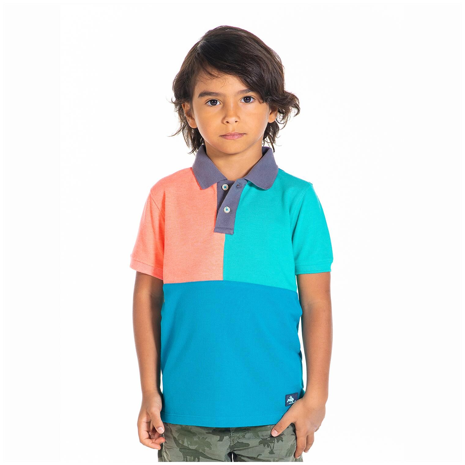 

Cherry Crumble By Nitt Hyman Boy Poly cotton Colorblocked T-shirt - Multi