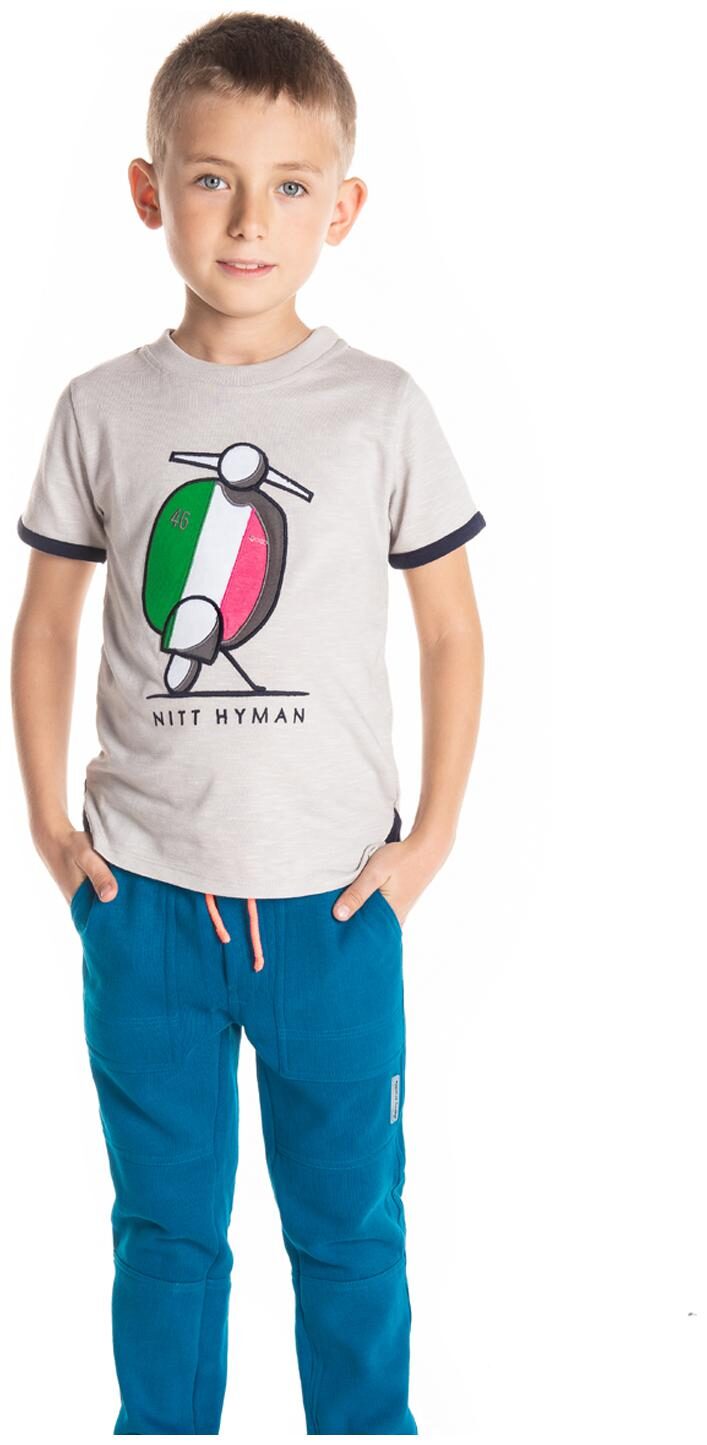 

Cherry Crumble By Nitt Hyman Boy Polyester Printed T-shirt - Grey