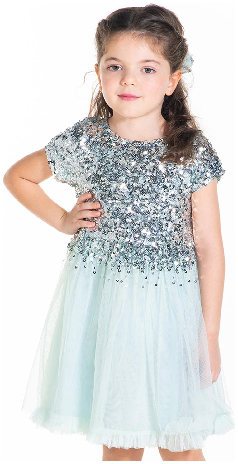 

Cherry Crumble By Nitt Hyman Baby girl Polyester Embellished Princess frock - Blue